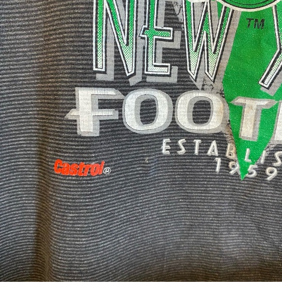 Vintage 1994 NFL New York Jets Trench USA Ultra Single Stitch Graphic T-Shirt - Picture 15 of 16